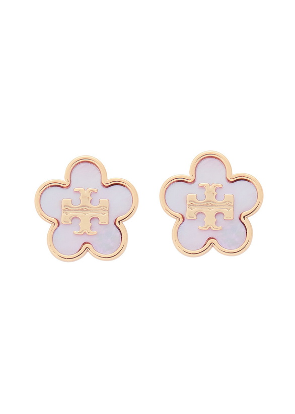 Photo: Tory Burch Forget Me Not 18kt Gold-plated Stud Earrings - One Size