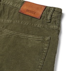 Incotex - Slim-Fit Stretch-Cotton Corduroy Trousers - Men - Green