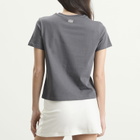 Kijun Women's Pebble Heart T-Shirt in Charcoal