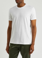 Tom Ford Stretch Jersey T-Shirt, Men's Clothing, White, Cotton Material, Comfortable Fit, Casual Wear