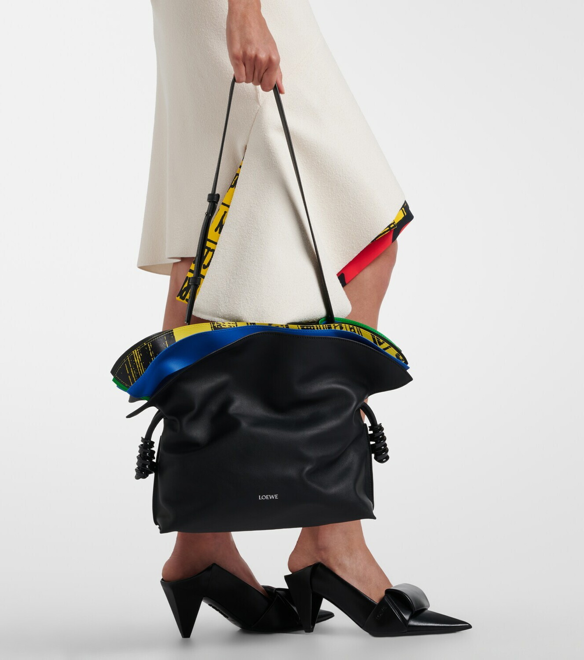 Loewe Flamenco leather clutch