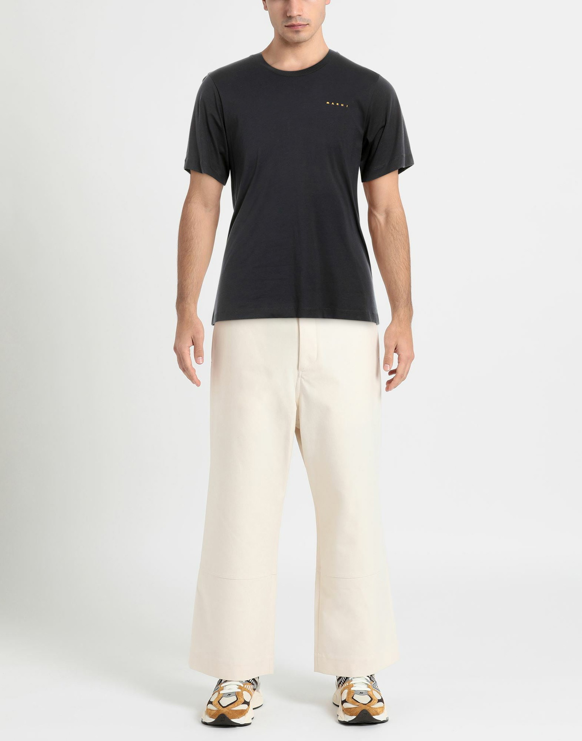 Marni Mens T-shirt Midnight in Blue