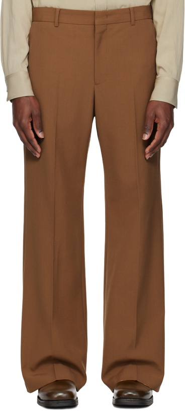 Photo: RECTO Tan Signature RC Flared Trousers