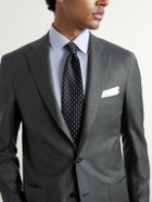 Kiton - Brushed Wool Suit Jacket - Gray