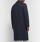 Massimo Alba - Double-Breasted Brushed Wool-Blend Overcoat - Blue