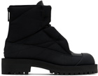 Y's Black Short Padded Boots