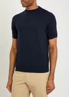 Aurélien Merino Wool Polo Shirt Navy