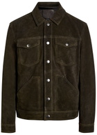 Paige Rubino Suede Jacket Khaki
