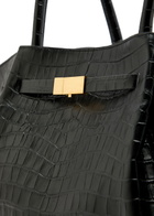 Demellier The New York Crocodile-effect Leather Tote - Black - One Size
