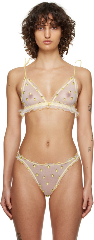 Photo: Le Petit Trou Yellow Citron Bra