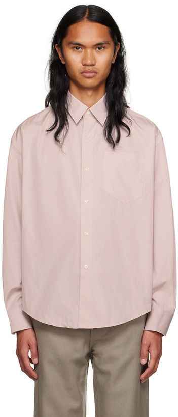 Photo: AMI Paris Pink Boxy-Fit Shirt