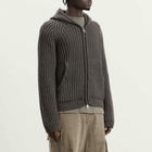 Our Legacy Men's Stripe Dry Merino Wool Level Hood in Sage