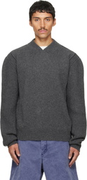 Marni Gray V Neck Sweater