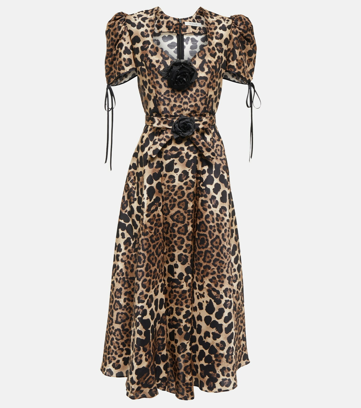 Rodarte - Leopard-print silk midi dress