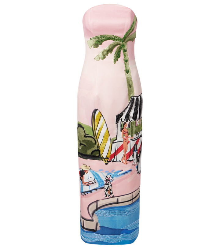 Photo: Leo Lin Ava beaded printed corset dress