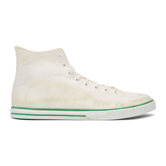 Photo: Balenciaga White Matches High-Top Sneakers