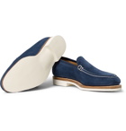 George Cleverley - Riviera Suede Loafers - Men - Blue