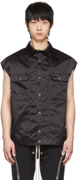 Rick Owens Black Nylon Shirt