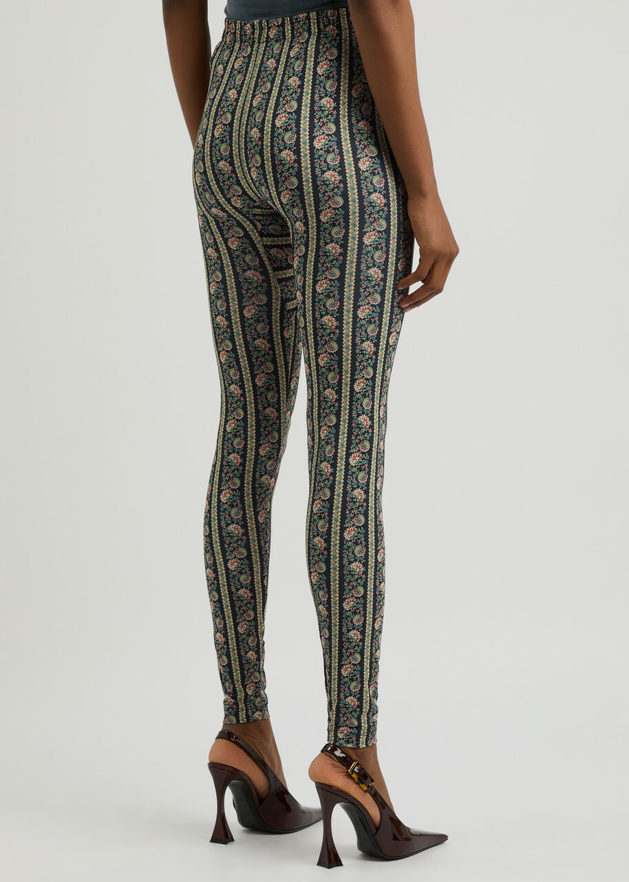 Vivienne Westwood Floral-print Stretch-jersey Leggings Multicoloured
