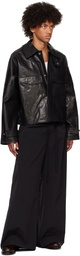 Entire Studios Black Cache Leather Jacket