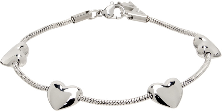 Photo: Marland Backus Silver Heart Strings Bracelet