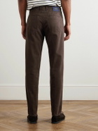 Incotex - Incotex Blue Division Straight-Leg Pleated Cotton and Cashmere-Blend Twill Trousers - Brown