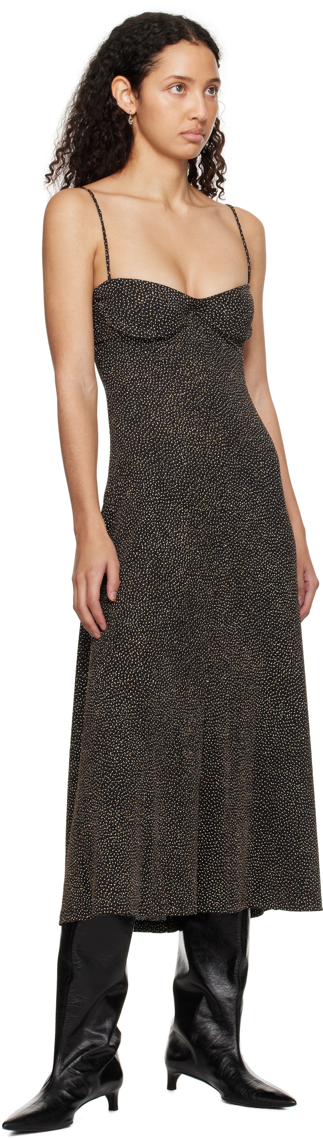 Beaufille Black Ariel Midi Dress