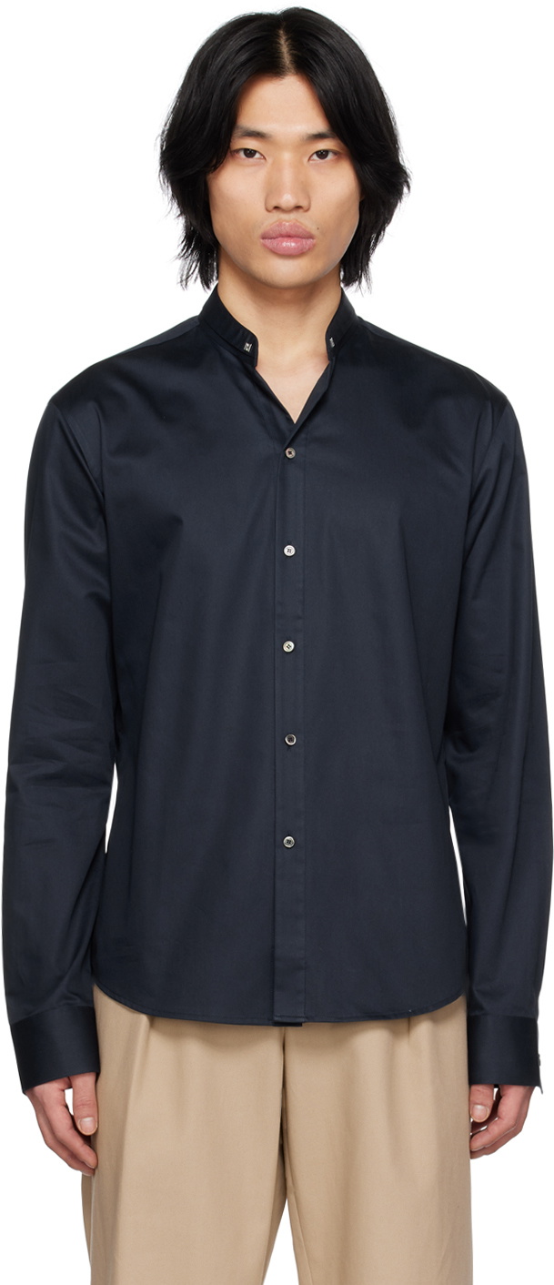 Wooyoungmi Navy Button Up Shirt Wooyoungmi