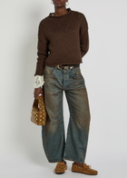 Free People Opal Cotton-blend Jumper Brown