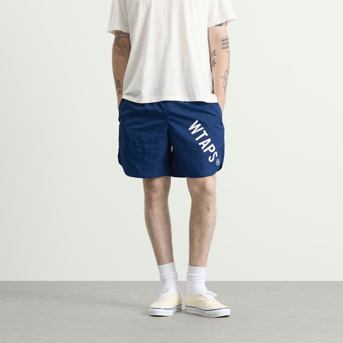 WTAPS Men's Spss2501 Shorts in Blue