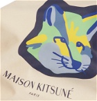 Maison Kitsuné - Logo-Print Cotton Tote Bag - Neutrals