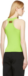VTMNTS Green Barcode Tank Top