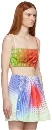 Paolina Russo SSENSE Exclusive Multicolor Printed Towel Bralette