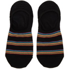 Paul Smith Three-Pack Multicolor Multi Block No Show Socks