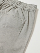 Folk - Slim-Fit Tapered Linen-Blend Trousers - Gray