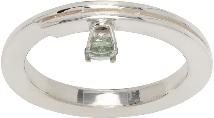 Photo: Martine Ali SSENSE Exclusive Silver Prasiolite Ring