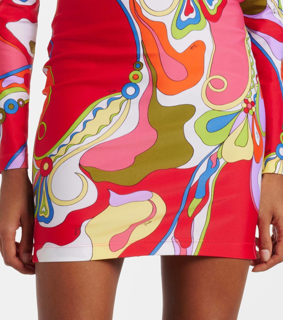 Pucci Orchidee jersey minidress