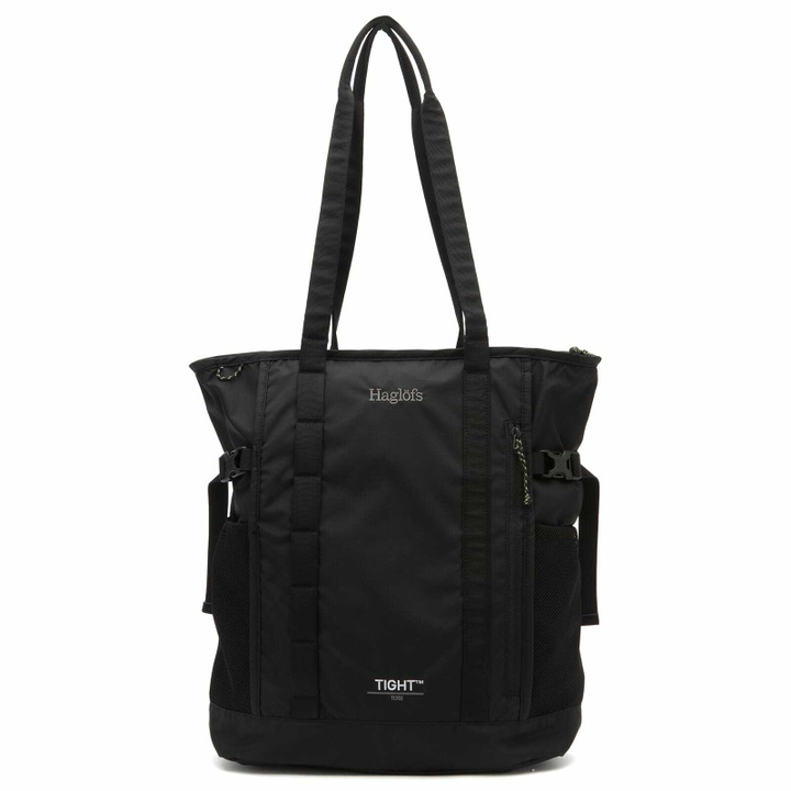 Photo: Haglöfs Men's Tight Tote Bag 25L in True Black/Magnetite 