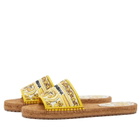 Dolce & Gabbana Women's Raffia and Printed in Espadrille