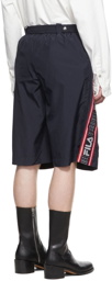 Y/Project Navy FILA Edition Polyester Shorts