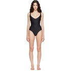 SKIMS Black SKIMS Body Unlined Plunge Thong Bodysuit