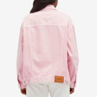 Versace Women's Denim Jacket in Pastel Pink