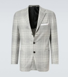 Kiton Prince Of Wales wool-blend blazer