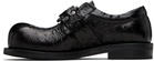 Martine Rose Black O-Ring Bulb Toe Loafers