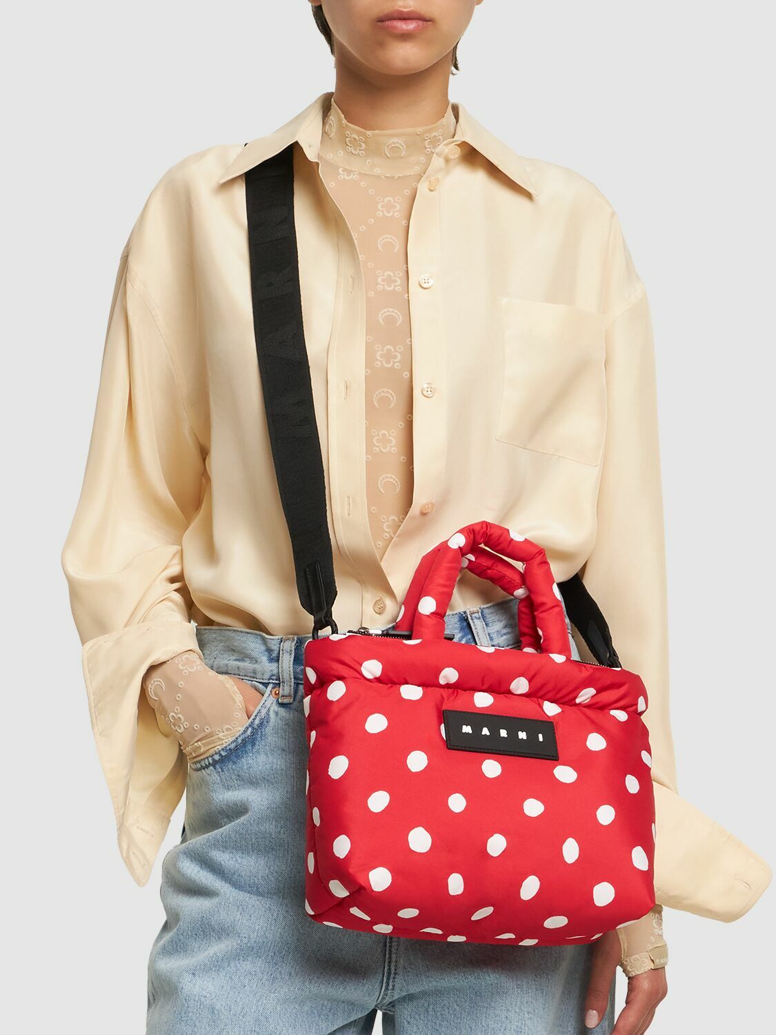 MARNI - Ew Dots Printed Tote Bag Marni