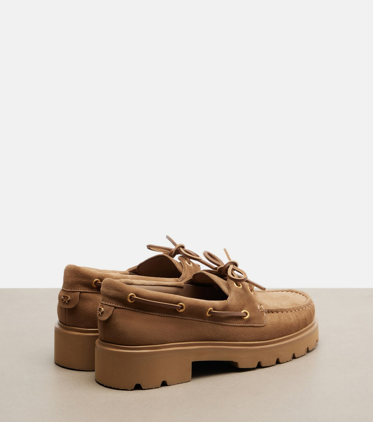 Gianvito Rossi Olonne suede boat shoes
