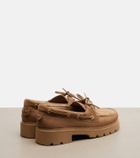 Gianvito Rossi Olonne suede boat shoes