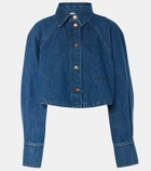 Patou Cropped denim shirt