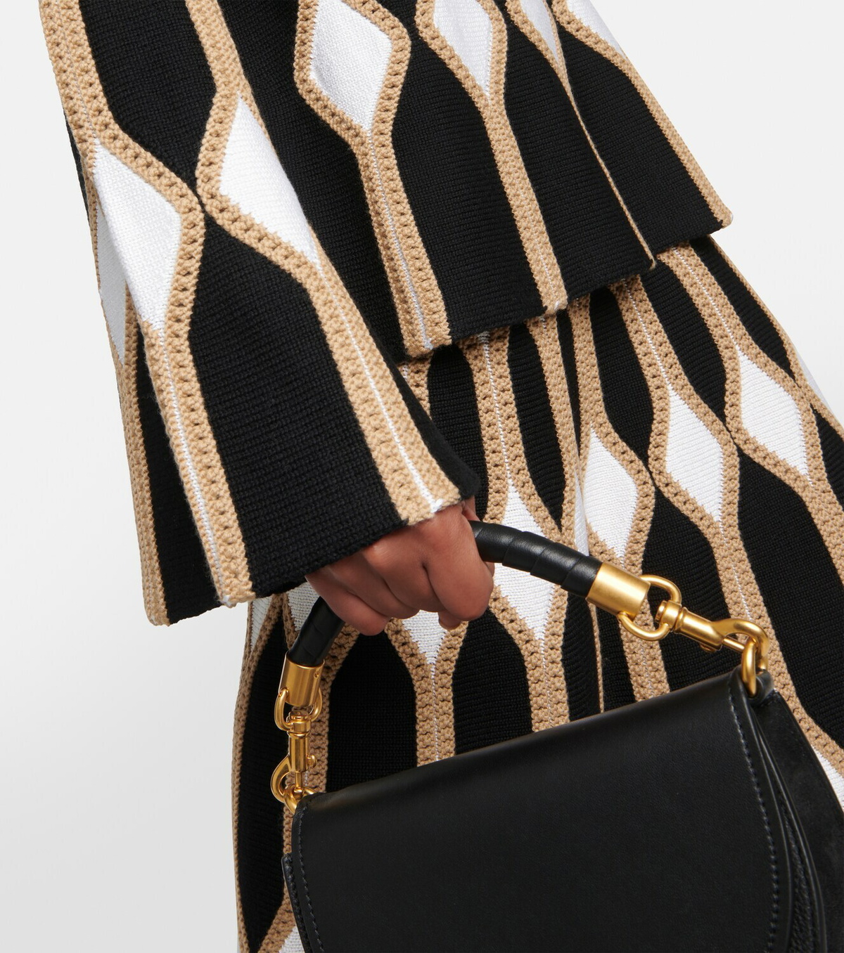 Chloé Intarsia wool and silk sweater