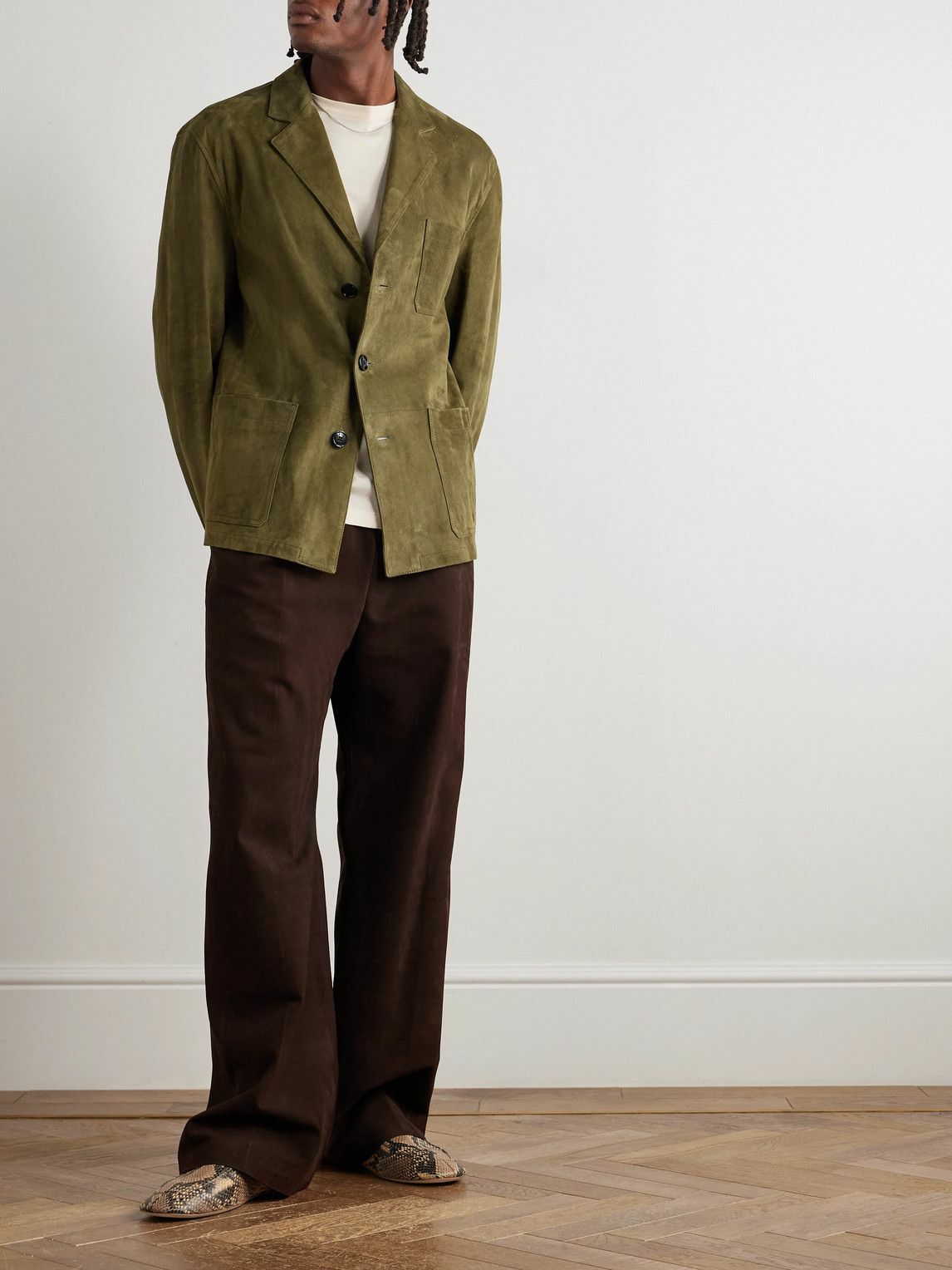 Marni - Suede Overshirt - Green